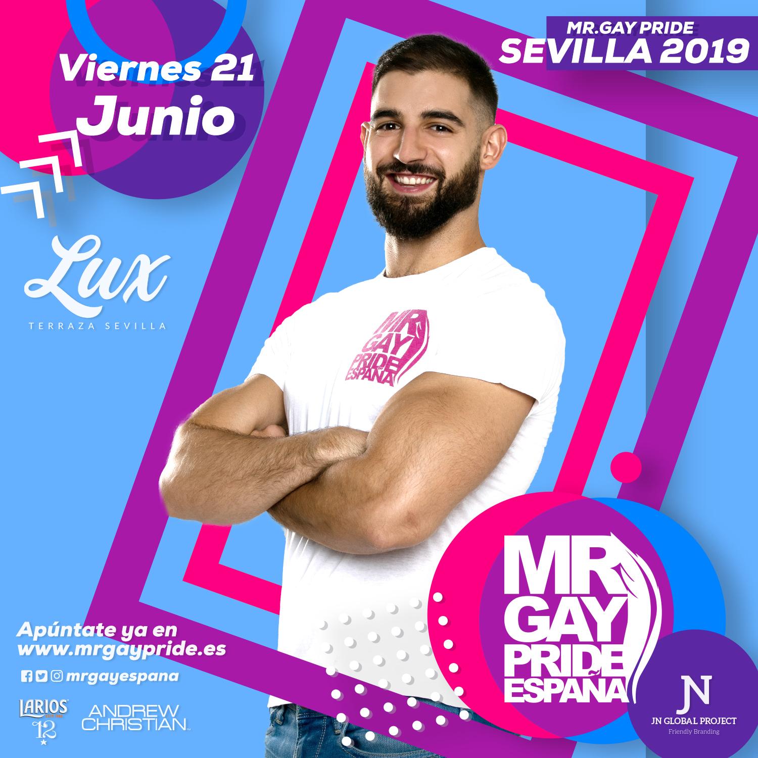 La Terraza Lux acogerá el 21 de junio la gala de elección de Mr. Gay Pride  Sevilla 2019 – Mr Gay España