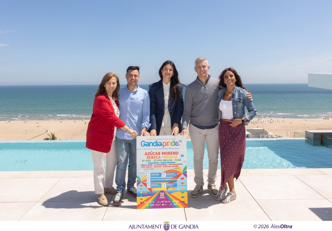Dei izd a dcha. Maribel Codina, Nano Garcia, Balbina Sendra, Juan Martin Boll y Carmen Alcayde. /Foto Alex Oltra