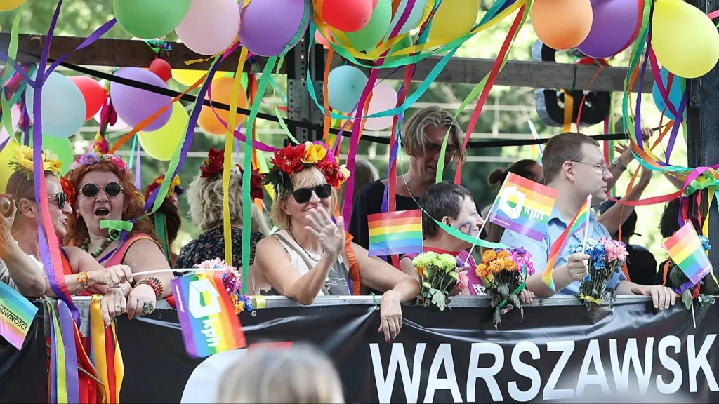 Manifestacion en Varsovia por los derechos LGTBI